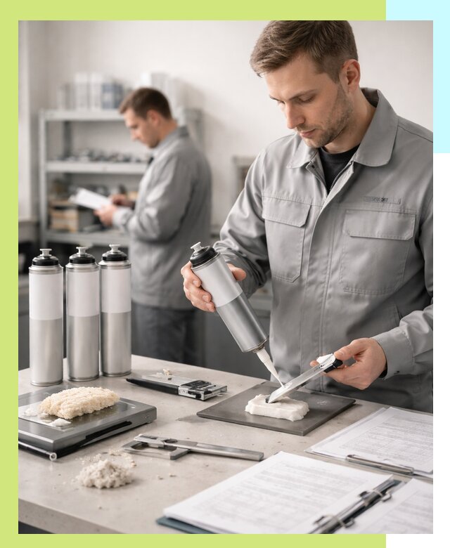 Сертификация монтажной пены и соответствие стандартам в Санкте-Петербурге