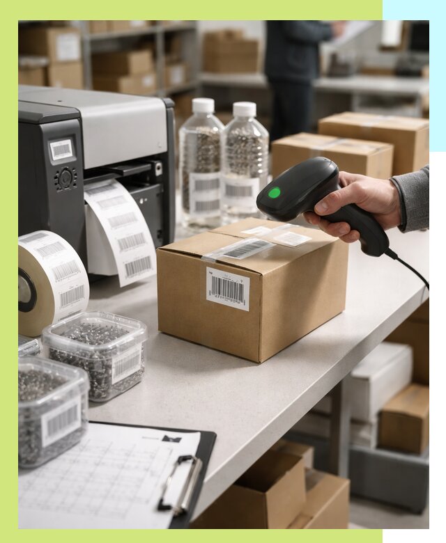Штрихкодирование продукции и маркировка для продажи в Санкте-Петербурге