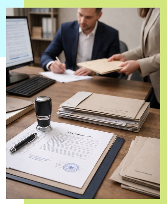 Отказное письмо для таможни в Санкте-Петербурге от 3188 р, Алешин-Снк