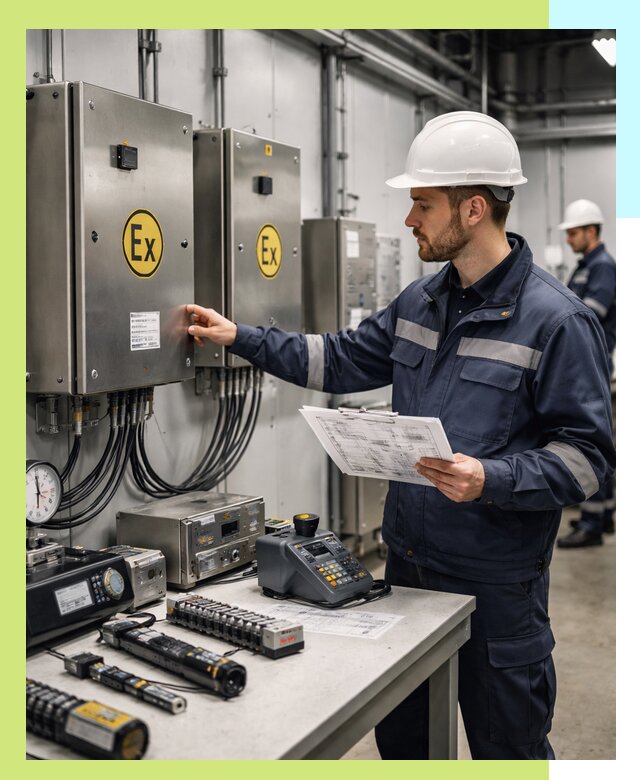 Сертификат взрывозащиты промышленного оборудования в Санкте-Петербурге