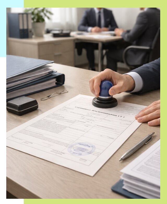 Сертификат происхождения СТ 1 в Санкте-Петербурге от 4783 р. | Алешин-Снк