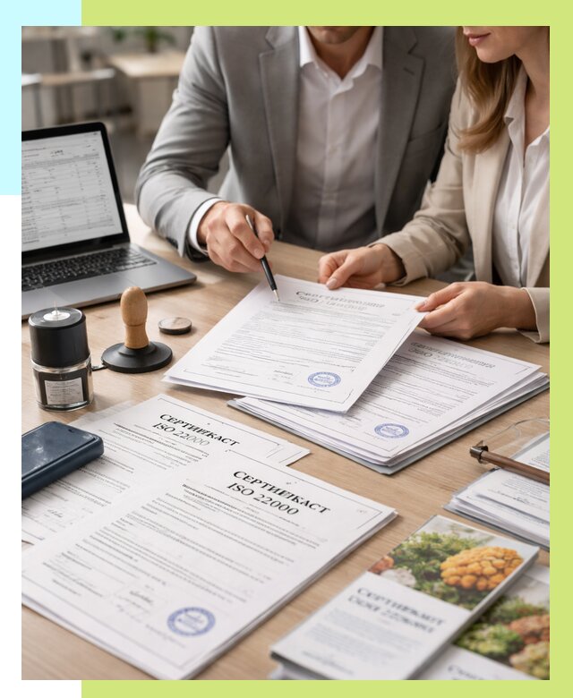 Сертификат ISO 22000 в Санкте-Петербурге от 42512 р. под ключ | Алешин-Снк